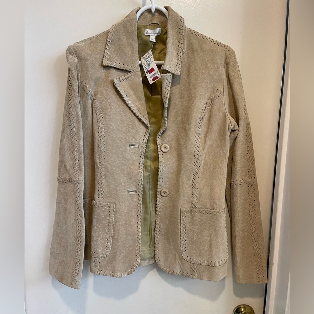 NWT Charlotte Russe fitted women’s faux leather jacket size M